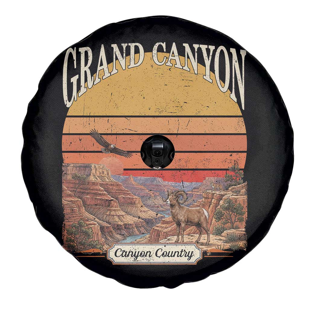 Grand Canyon Arizona 90s Desert Sunset Nostalgia Hiking Spare Tire Cover TS14 Print Your Wear