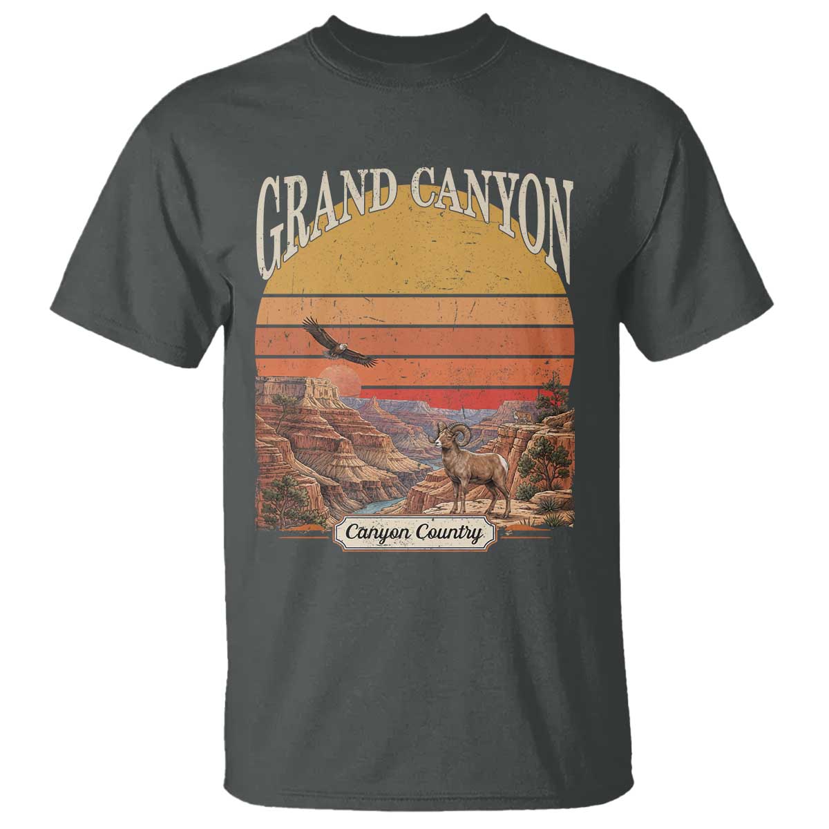 Grand Canyon Arizona 90s Desert Sunset Nostalgia Hiking T Shirt