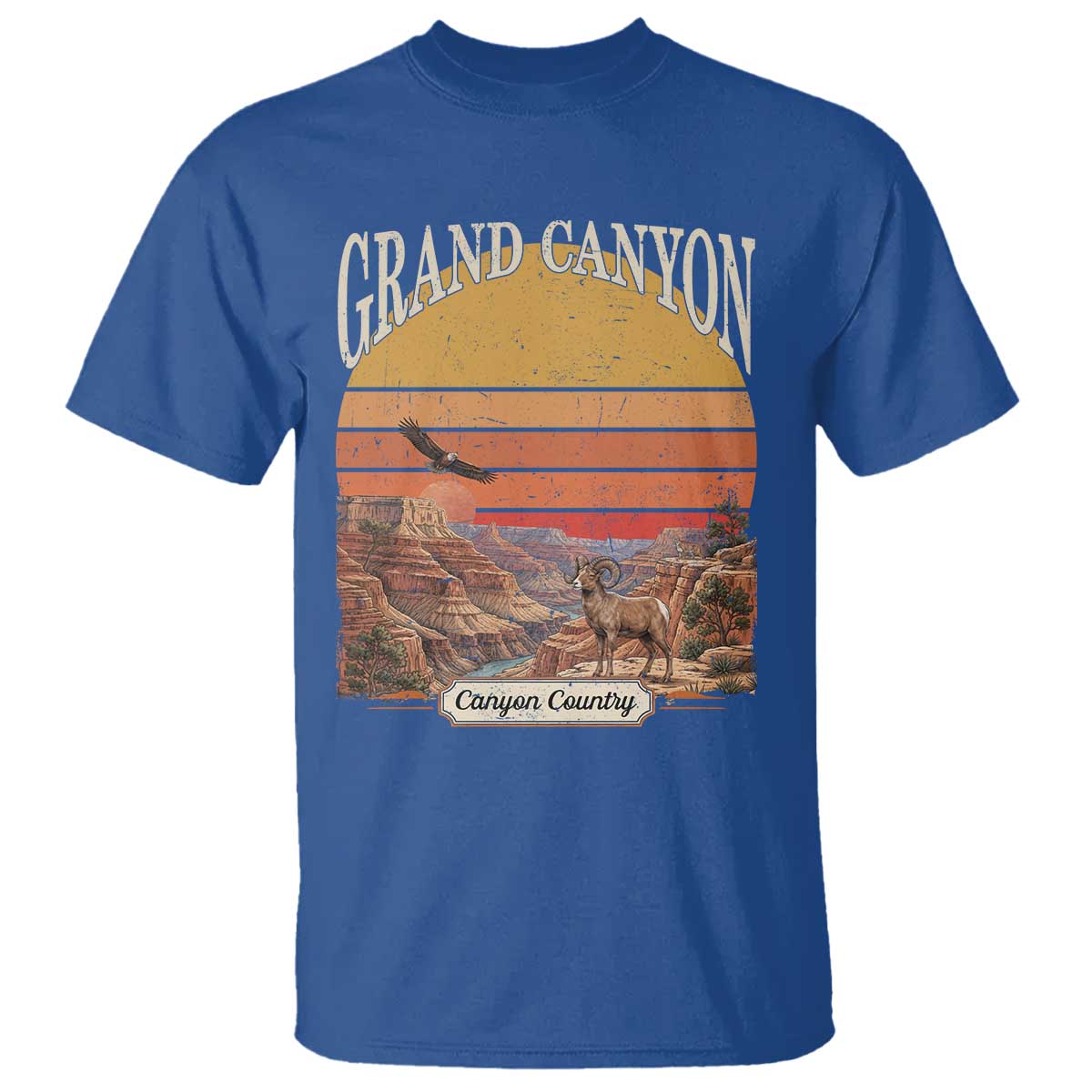 Grand Canyon Arizona 90s Desert Sunset Nostalgia Hiking T Shirt