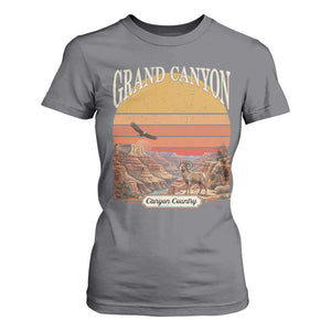 Grand Canyon Arizona 90s Desert Sunset Nostalgia Hiking T Shirt For Women