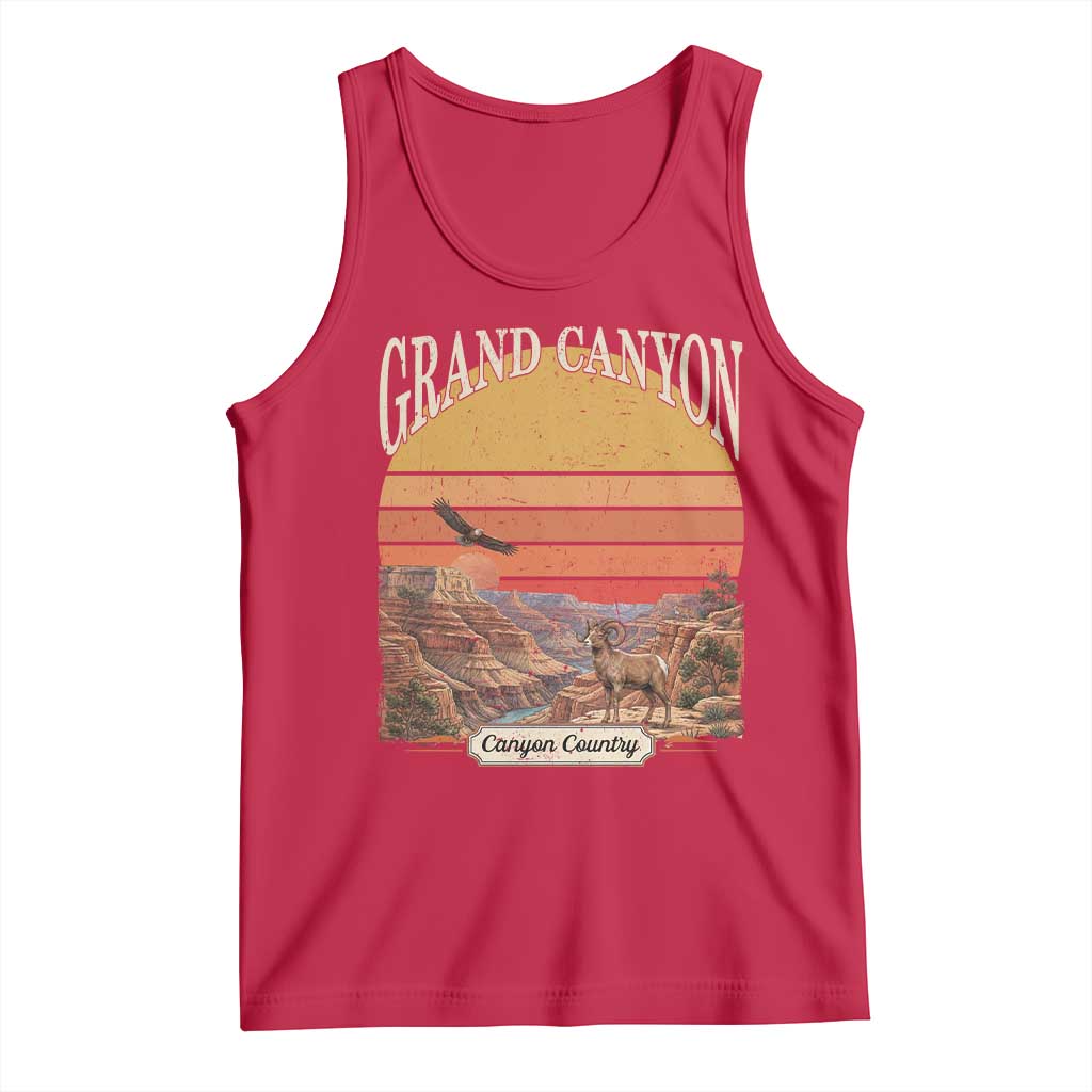 Grand Canyon Arizona 90s Desert Sunset Nostalgia Hiking Tank Top