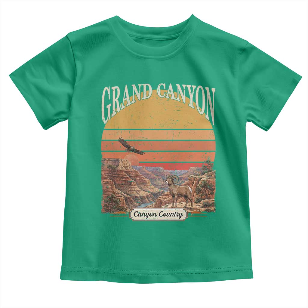 Grand Canyon Arizona 90s Desert Sunset Nostalgia Hiking Toddler T Shirt