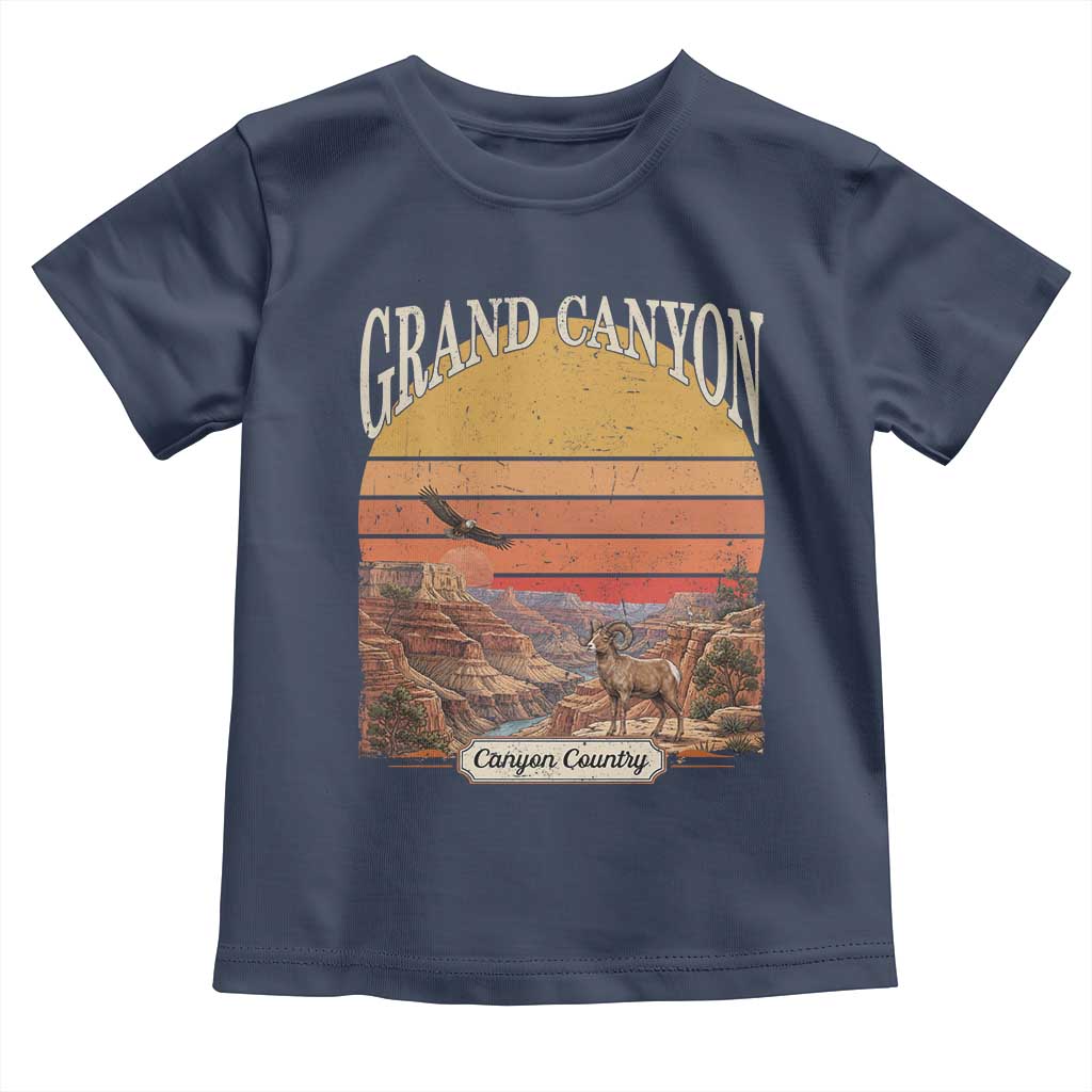 Grand Canyon Arizona 90s Desert Sunset Nostalgia Hiking Toddler T Shirt