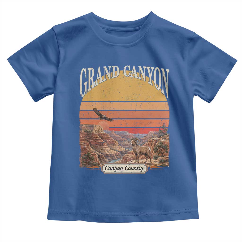 Grand Canyon Arizona 90s Desert Sunset Nostalgia Hiking Toddler T Shirt