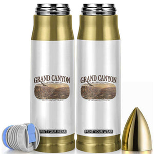 Grand Canyon National Park Arizona Established 1919 Bullet Tumbler Retro Deer Wildlife Nature Hiking Southwest Souvenir TS14 White Print Your Wear