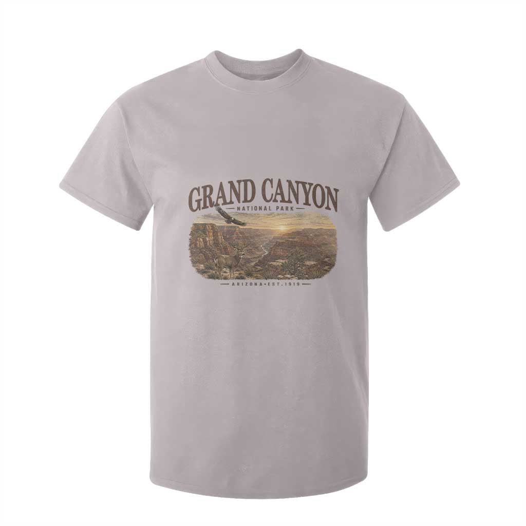 Grand Canyon National Park Arizona Established 1919 T Shirt For Kid Retro Deer Wildlife Nature Hiking Southwest Souvenir