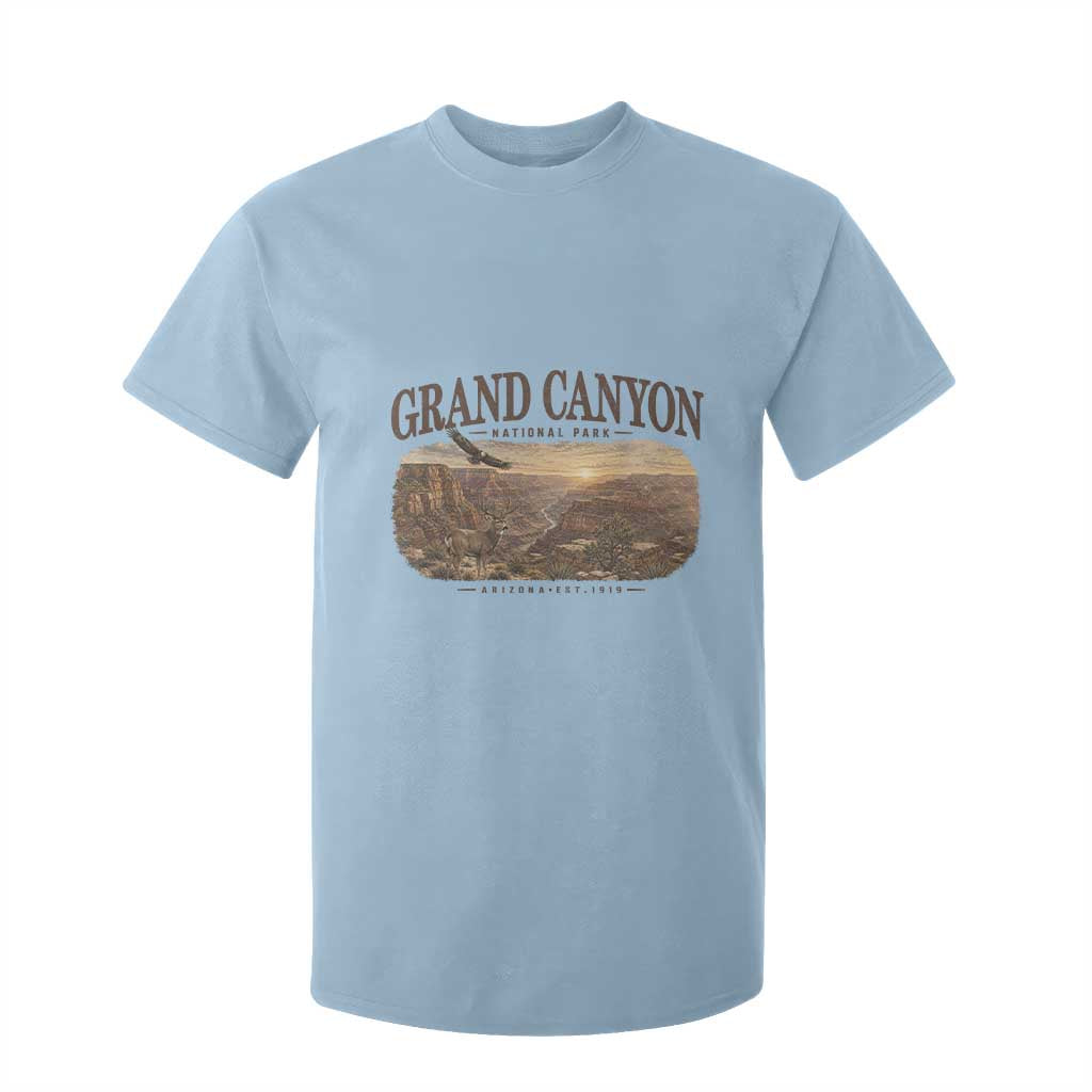 Grand Canyon National Park Arizona Established 1919 T Shirt For Kid Retro Deer Wildlife Nature Hiking Southwest Souvenir