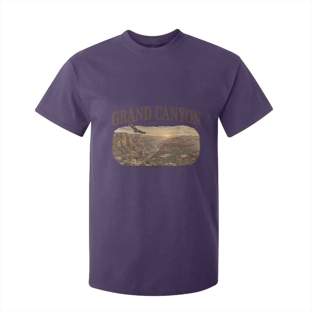 Grand Canyon National Park Arizona Established 1919 T Shirt For Kid Retro Deer Wildlife Nature Hiking Southwest Souvenir