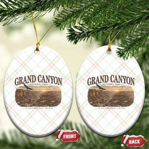 Grand Canyon National Park Arizona Established 1919 Ceramic Ornament Retro Deer Wildlife Nature Hiking Southwest Souvenir