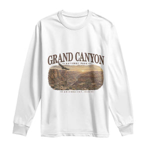 Grand Canyon National Park Arizona Established 1919 Long Sleeve Shirt Retro Deer Wildlife Nature Hiking Southwest Souvenir