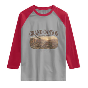 Grand Canyon National Park Arizona Established 1919 Raglan Shirt Retro Deer Wildlife Nature Hiking Southwest Souvenir