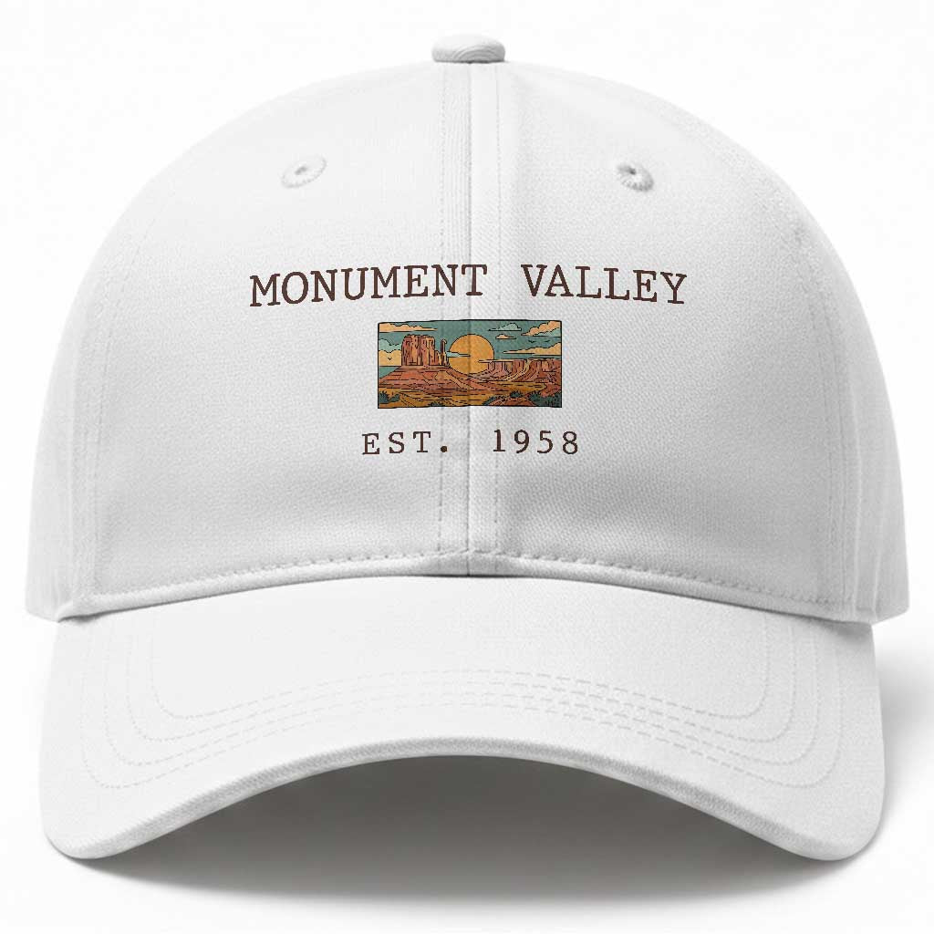 Retro Monument Valley Arizona Sunset Established 1958 Baseball Cap Southwest Desert Road Trip Eagle Nature Souvenir TS14 Print Your Wear