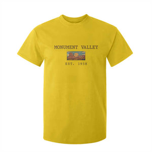 Retro Monument Valley Arizona Sunset Established 1958 T Shirt For Kid Southwest Desert Road Trip Eagle Nature Souvenir