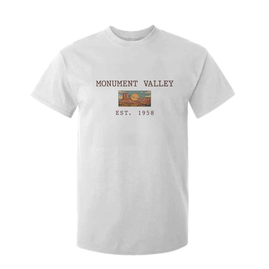 Retro Monument Valley Arizona Sunset Established 1958 T Shirt For Kid Southwest Desert Road Trip Eagle Nature Souvenir TS14 White Print Your Wear