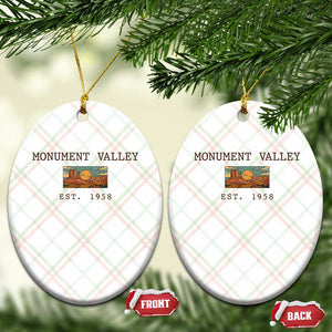 Retro Monument Valley Arizona Sunset Established 1958 Ceramic Ornament Southwest Desert Road Trip Eagle Nature Souvenir