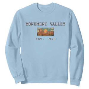 Retro Monument Valley Arizona Sunset Established 1958 Sweatshirt Southwest Desert Road Trip Eagle Nature Souvenir