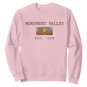 Retro Monument Valley Arizona Sunset Established 1958 Sweatshirt Southwest Desert Road Trip Eagle Nature Souvenir