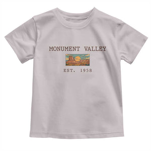 Retro Monument Valley Arizona Sunset Established 1958 Toddler T Shirt Southwest Desert Road Trip Eagle Nature Souvenir