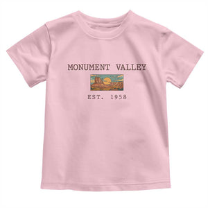 Retro Monument Valley Arizona Sunset Established 1958 Toddler T Shirt Southwest Desert Road Trip Eagle Nature Souvenir