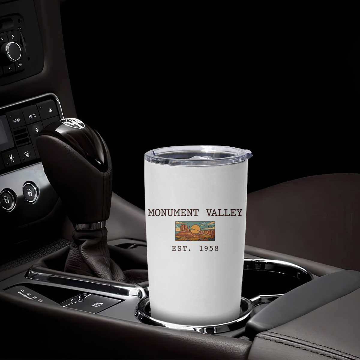 Retro Monument Valley Arizona Sunset Established 1958 Tumbler Cup Southwest Desert Road Trip Eagle Nature Souvenir