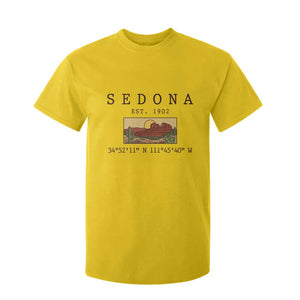 Vintage Sedona Arizona Established 1902 T Shirt For Kid Southwest Desert Cactus Scenic Nature Souvenir