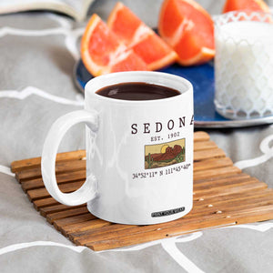 Vintage Sedona Arizona Established 1902 Coffee Mug Southwest Desert Cactus Scenic Nature Souvenir
