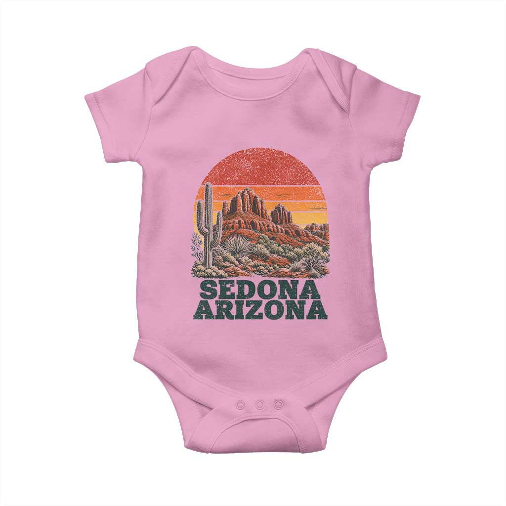 Retro Sedona Arizona Mountain Baby Onesie Southwest Hiking Outdoor Nature Souvenir