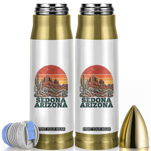 Retro Sedona Arizona Mountain Bullet Tumbler Southwest Hiking Outdoor Nature Souvenir TS14 White Print Your Wear