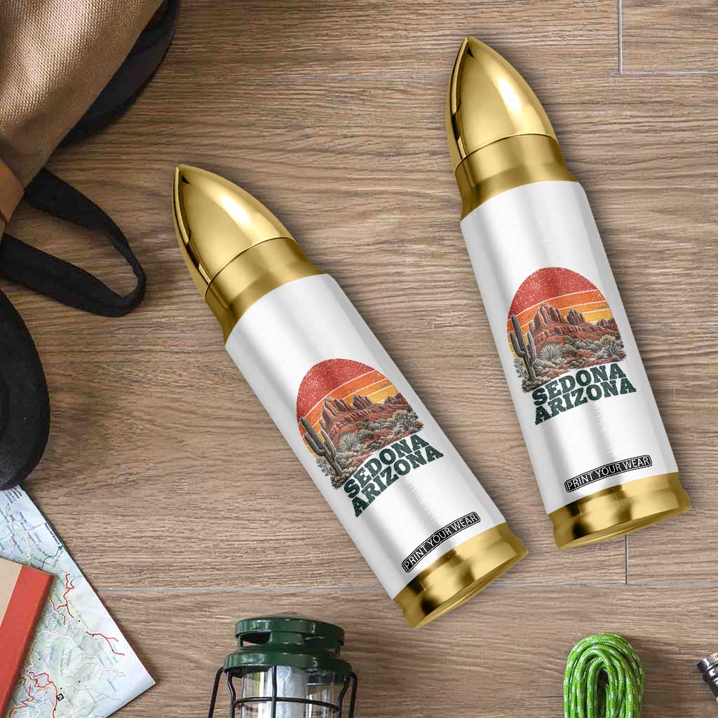 Retro Sedona Arizona Mountain Bullet Tumbler Southwest Hiking Outdoor Nature Souvenir TS14 Print Your Wear