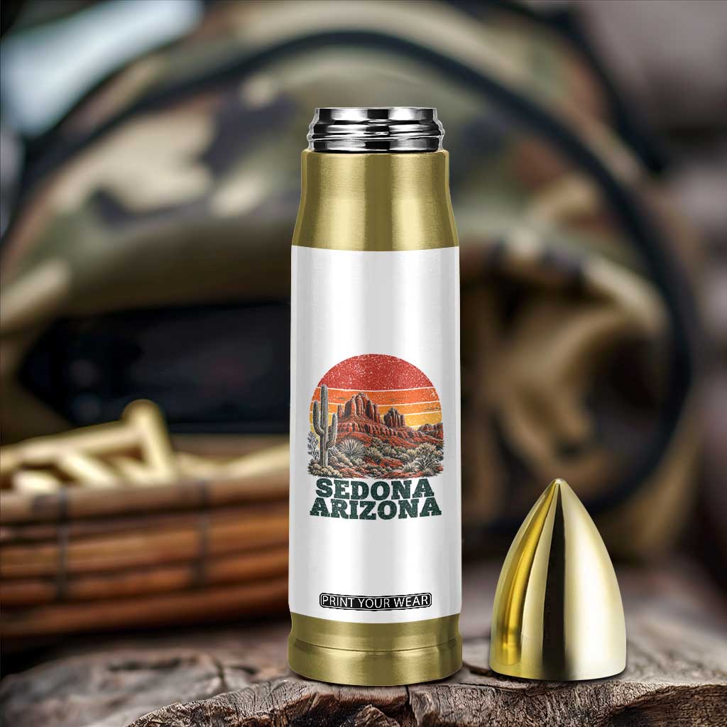 Retro Sedona Arizona Mountain Bullet Tumbler Southwest Hiking Outdoor Nature Souvenir TS14 Print Your Wear