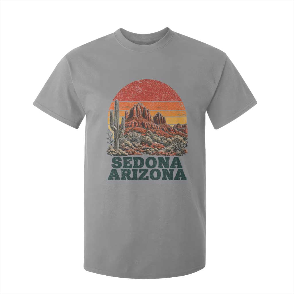 Retro Sedona Arizona Mountain T Shirt For Kid Southwest Hiking Outdoor Nature Souvenir