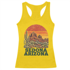 Retro Sedona Arizona Mountain Racerback Tank Top Southwest Hiking Outdoor Nature Souvenir