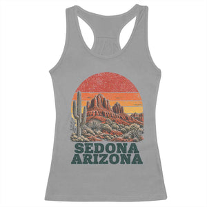 Retro Sedona Arizona Mountain Racerback Tank Top Southwest Hiking Outdoor Nature Souvenir