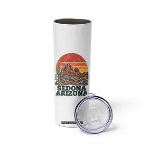 Retro Sedona Arizona Mountain Skinny Tumbler Southwest Hiking Outdoor Nature Souvenir