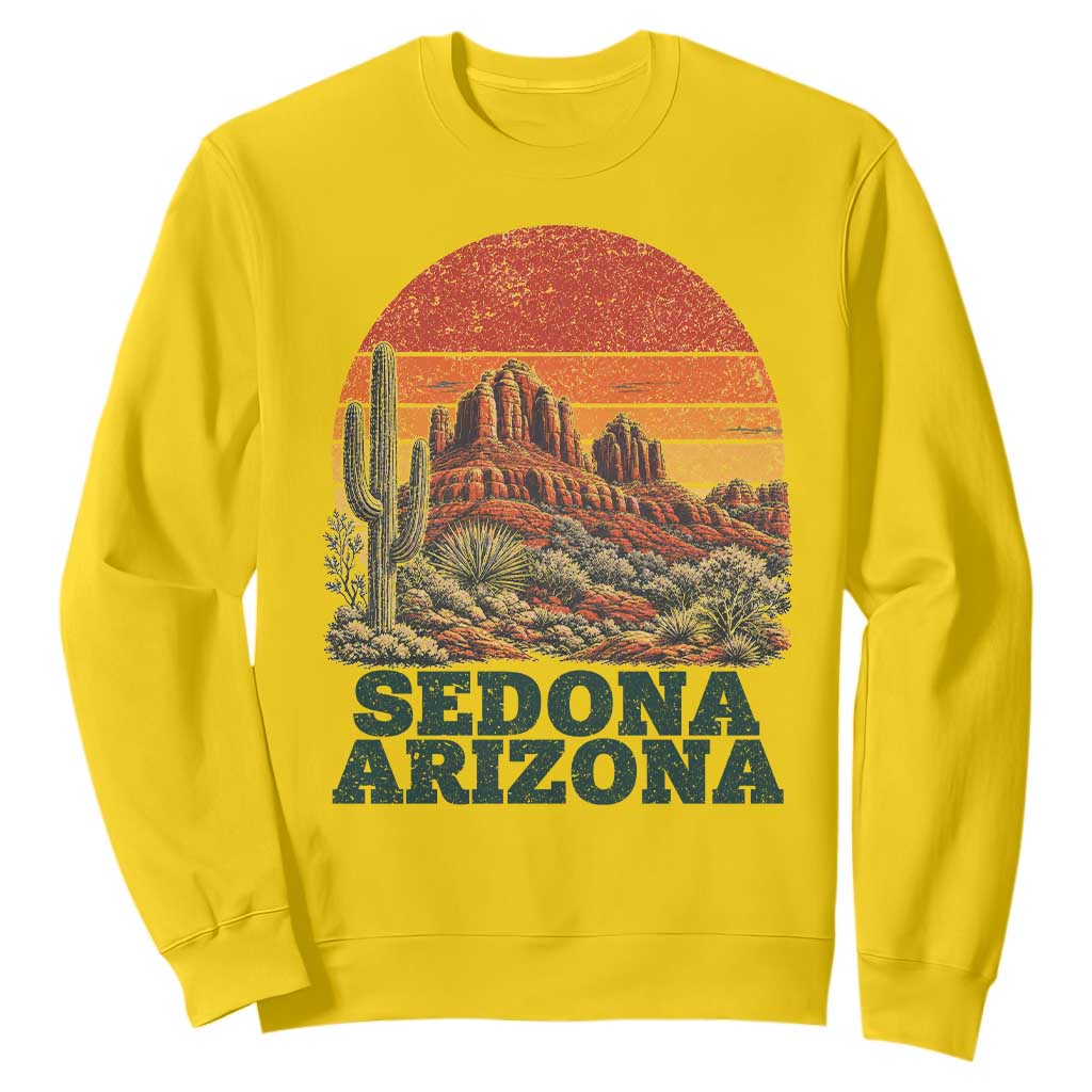 Retro Sedona Arizona Mountain Sweatshirt Southwest Hiking Outdoor Nature Souvenir
