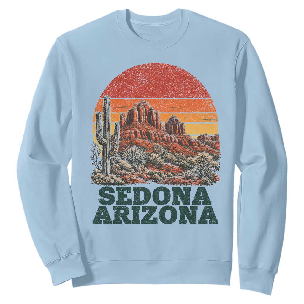 Retro Sedona Arizona Mountain Sweatshirt Southwest Hiking Outdoor Nature Souvenir