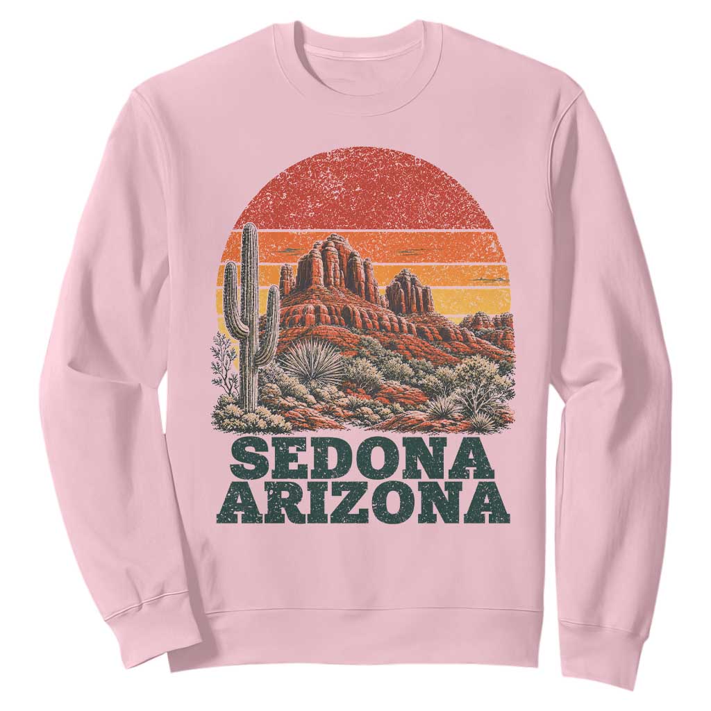 Retro Sedona Arizona Mountain Sweatshirt Southwest Hiking Outdoor Nature Souvenir