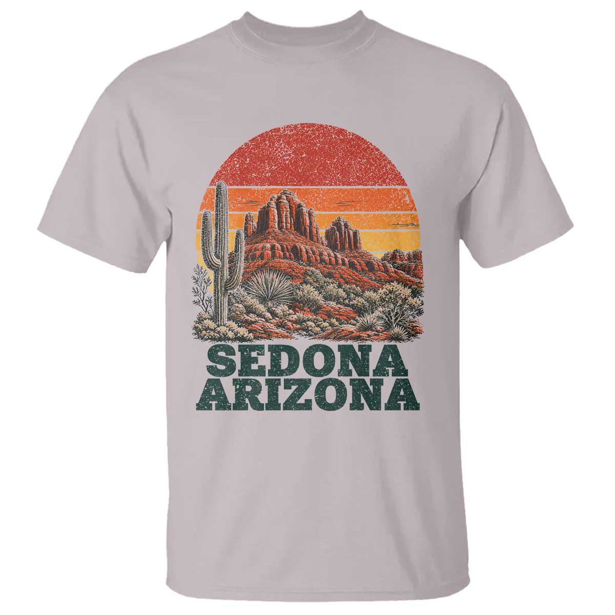 Retro Sedona Arizona Mountain T Shirt Southwest Hiking Outdoor Nature Souvenir