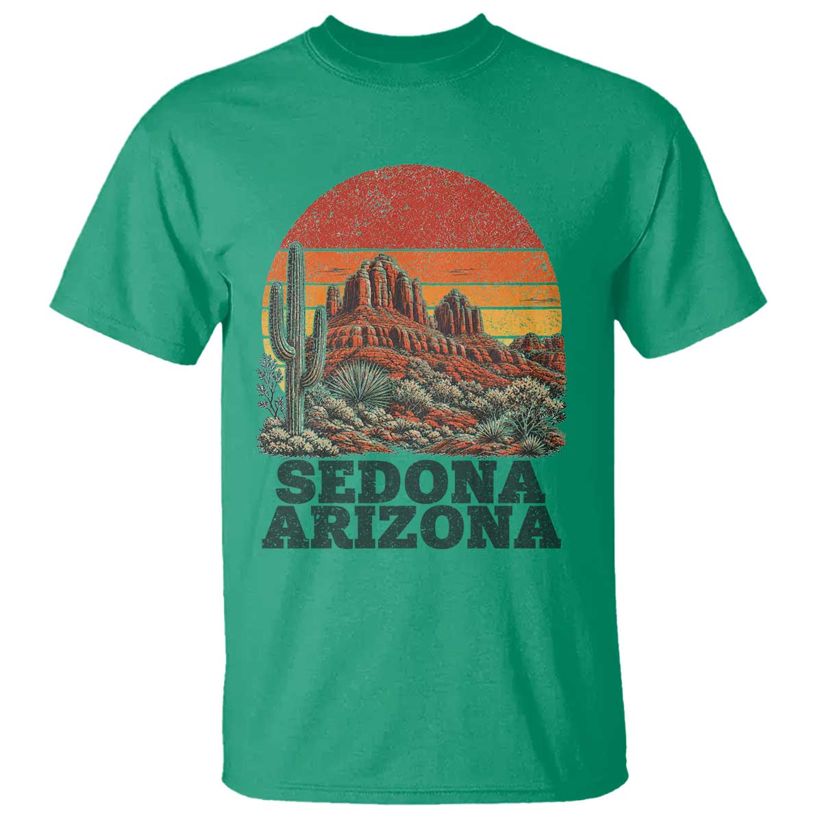 Retro Sedona Arizona Mountain T Shirt Southwest Hiking Outdoor Nature Souvenir