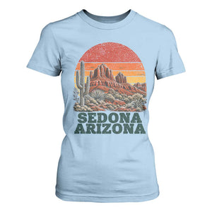 Retro Sedona Arizona Mountain T Shirt For Women Southwest Hiking Outdoor Nature Souvenir