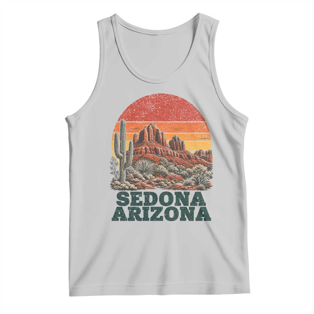 Retro Sedona Arizona Mountain Tank Top Southwest Hiking Outdoor Nature Souvenir