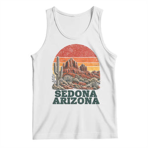 Retro Sedona Arizona Mountain Tank Top Southwest Hiking Outdoor Nature Souvenir
