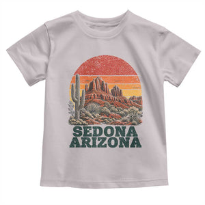Retro Sedona Arizona Mountain Toddler T Shirt Southwest Hiking Outdoor Nature Souvenir