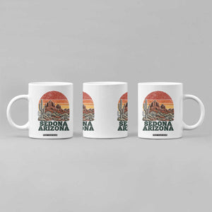 Retro Sedona Arizona Mountain Coffee Mug Southwest Hiking Outdoor Nature Souvenir
