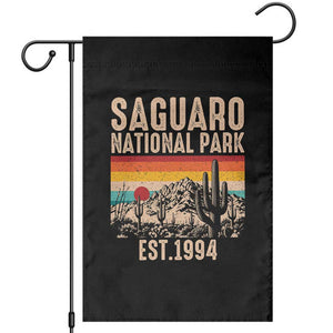 Retro Saguaro National Park Arizona EST 1994 Garden Flag Desert Cactus Sunset Hiking Camping Nature Souvenir