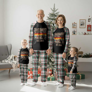 Retro Saguaro National Park Arizona EST 1994 Plaid Pajama Set Desert Cactus Sunset Hiking Camping Nature Souvenir