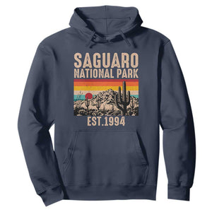 Retro Saguaro National Park Arizona EST 1994 Hoodie Desert Cactus Sunset Hiking Camping Nature Souvenir