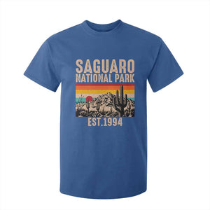 Retro Saguaro National Park Arizona EST 1994 T Shirt For Kid Desert Cactus Sunset Hiking Camping Nature Souvenir