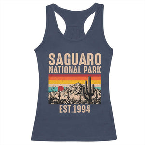 Retro Saguaro National Park Arizona EST 1994 Racerback Tank Top Desert Cactus Sunset Hiking Camping Nature Souvenir