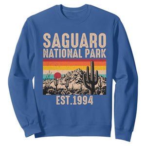 Retro Saguaro National Park Arizona EST 1994 Sweatshirt Desert Cactus Sunset Hiking Camping Nature Souvenir